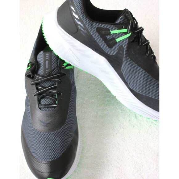 Nike Men's Quest 3 Shield Weatherized Running Shoes Black Grey Green Sizes NIB - Picture 4 of 5